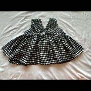 Little Miss Dessa toddler girls flowy flannel tank